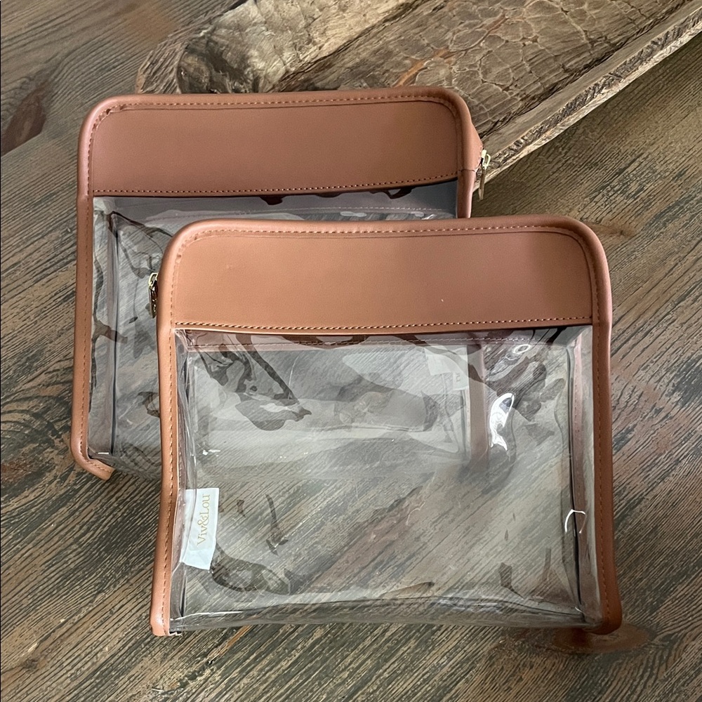Clear Cosmetic Bag Set